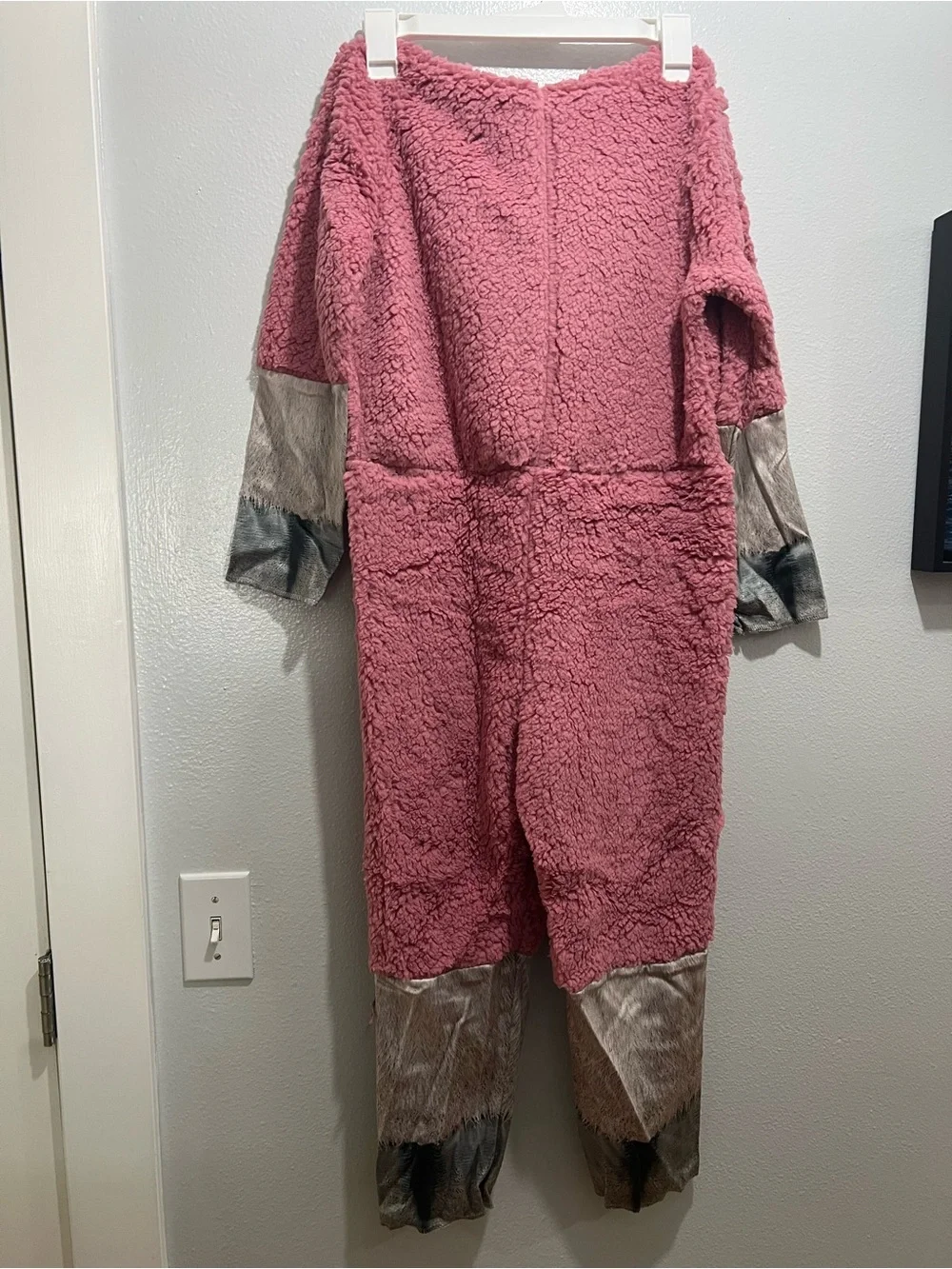 Disguise Pink Lamb Costume Unisex Kids Jumpsuit with Hood